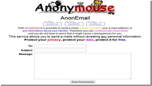 Como enviar email anonimo