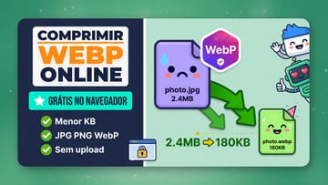 Comprimir WebP online grátis