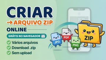 Criar arquivo ZIP online grátis