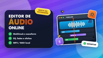 Editor de áudio online grátis
