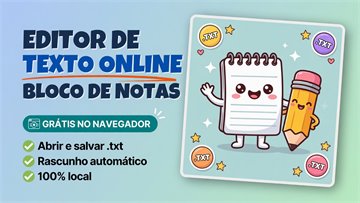 Editor de texto online grátis online