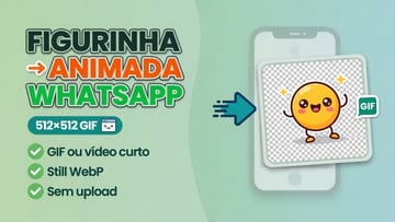 Figurinha animada WhatsApp online