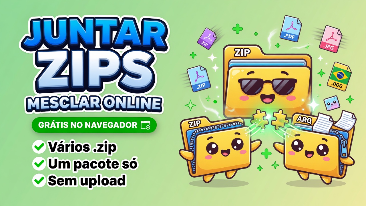 Juntar ZIP online grátis