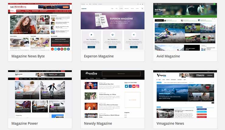 Modelos de blog prontos Wordpress download