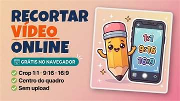 Recortar vídeo online grátis